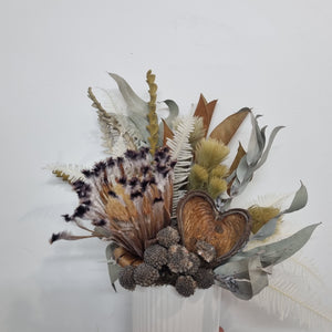 Dried Arrangements and Wall Hanging