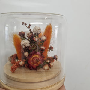 Dried flower Glass Domes