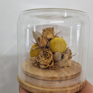 Dried flower Glass Domes