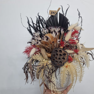 Dried Arrangements and Wall Hanging