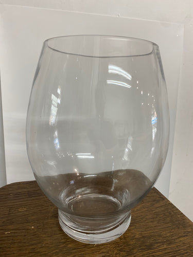 Clear Glass Hurricane Vase